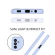 Lemontti Husa Silicon Soft Slim Samsung Galaxy A14 5G Lila (material mat si fin, captusit cu microfibra)