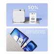 Lemontti Incarcator Retea GaN Dual Port 1x Type-C si 1x USB-A, 25W, EU Plug, Alb