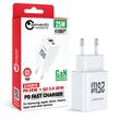 Lemontti Incarcator Retea GaN Dual Port 1x Type-C si 1x USB-A, 25W, EU Plug, Alb