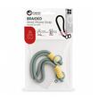 Lemontti Snur de mana pentru telefon Braided, 26cm, Gri