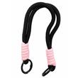 Lemontti Snur de mana pentru telefon Braided, 26cm, Negru / Roz