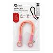 Lemontti Snur de mana pentru telefon Braided, 26cm, Roz deschis