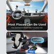 Lisen Suport auto Magnetic, prindere la bord, pliabil, reglabil la 360°, cu ventuză de baza mai mare Negru