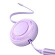 Mcdodo Cablu 3 in 1 USB la Lightning, MicroUSB si Type-C Super Fast Charging, 66W, 1.2m, Mov