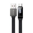 Mcdodo Cablu USB la Type-C Rhythm LED, Fast Charging, 6A, 1.2m, Negru