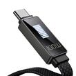 Mcdodo Cablu USB la Type-C Rhythm LED, Fast Charging, 6A, 1.2m, Negru