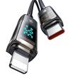 Mcdodo Cablu Type-C la Lightning Display Auto Power Off, Fast Charging, 1.2m, 36W, Negru