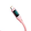 Mcdodo Cablu Type-C la Type-C Digital Display Silicone, Fast Charging, 100W, 1.2m, Roz