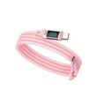 Mcdodo Cablu Type-C la Type-C Digital Display Silicone, Fast Charging, 100W, 1.2m, Roz