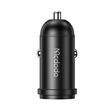 Mcdodo Set Incarcator Auto 1xType-C Fast Charging PD 30W, cablu Type-C la Lightning 1.2m Negru