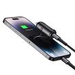 Mcdodo Set Incarcator Auto 1xType-C Fast Charging PD 30W, cablu Type-C la Lightning 1.2m Negru