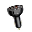 Mcdodo Incarcator Auto 2xType-C si 1xUSB, Prism Series, Digital Display, PD Fast Charging, 128W, Negru