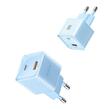 Mcdodo Incarcator Retea Dual Port Type-C si USB-A Dichromatic, Fast Charging PD 33W, Albastru