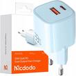 Mcdodo Incarcator Retea Dual Port USB-A si Type-C Nano Series GaN Fast Charging PD, 33W, Albastru