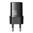 Mcdodo Set Incarcator Retea Nano Series GaN Fast Charge 45W, 1x Type-C si cablu Type-C-Type-C 1.2m, Negru