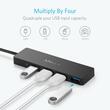 Anker Multihub 4 in 1 Type-C 4x USB-A, 5Gbps, Negru