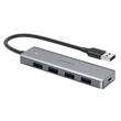 Ugreen Multihub USB to 4x USB3.0, 1x Micro-USB, Plug & Play, 5Gbps, 0.15m, Space Gray