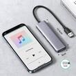 Ugreen Multihub USB to 4x USB3.0, 1x Micro-USB, Plug & Play, 5Gbps, 0.15m, Space Gray