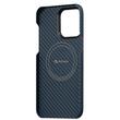 Pitaka Husa MagEZ 4 Aramida 1500D iPhone 15 Pro, MagSafe Negru / Albastru