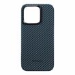 Pitaka Husa MagEZ 4 Aramida 1500D iPhone 15 Pro, MagSafe Negru / Albastru