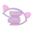 PowerLocus Casti pentru copii, Wireless, P2 Kids Cat Ears, Purple/Pink