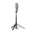 Spigen Selfie Stick cu Trepied Stabil, Bluetooth V5.0, Compatibil MagSafe, Negru