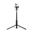 Spigen Selfie Stick cu Trepied Stabil, Bluetooth V5.0, telecomanda, pliabil, cu paduri din silicon antiderapante, Negru
