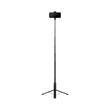 Spigen Selfie Stick cu Trepied Stabil, Bluetooth V5.0, telecomanda, pliabil, cu paduri din silicon antiderapante, Negru