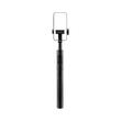 Spigen Selfie Stick cu Trepied Stabil, Bluetooth V5.0, telecomanda, pliabil, cu paduri din silicon antiderapante, Negru