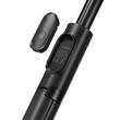 Spigen Selfie Stick cu Trepied Stabil, Bluetooth V5.0, telecomanda, pliabil, cu paduri din silicon antiderapante, Negru