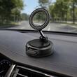 Spigen Suport auto Magnetic, prindere la bord, MagSafe, cu fixare prin vacuum, Negru