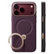Torras Husa QPRO Leather Series iPhone 18 Pro / 17 Pro Purple