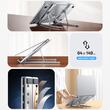 Yesido Suport laptop pentru birou, design stabil si reglabil pe 7 niveluri de inaltime, pentru laptopuri de 13-20 inch, Argintiu
