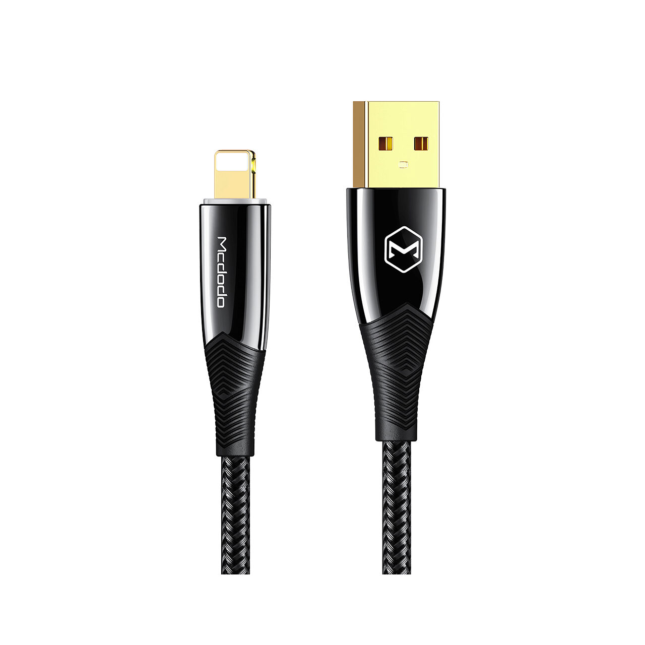 Cablu Lightning Mcdodo Shark Series 1.2m, Black