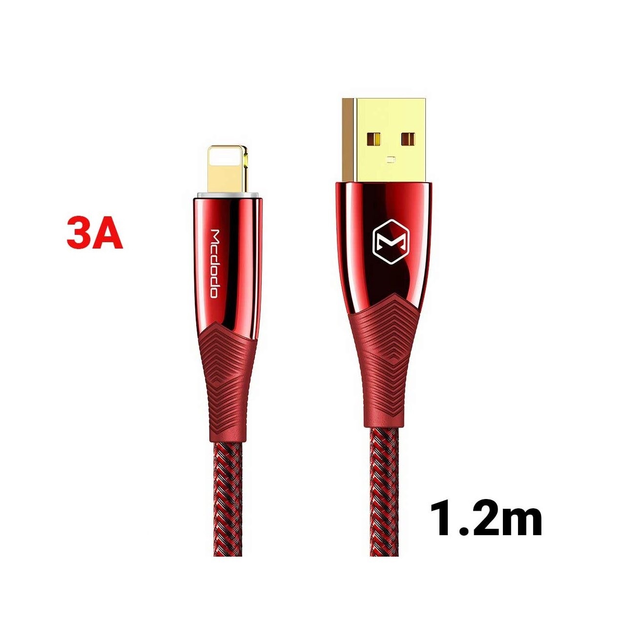 Cablu Lightning Mcdodo Shark Series Red