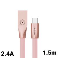 Cablu Type-C Mcdodo Zn-Link Rose Gold Pink (1.5m, 2.4A max)