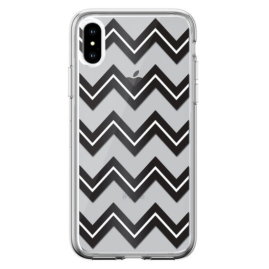 Husa iPhone XS Max Devia Silicon Bowen Series Black (cu model electroplacat)