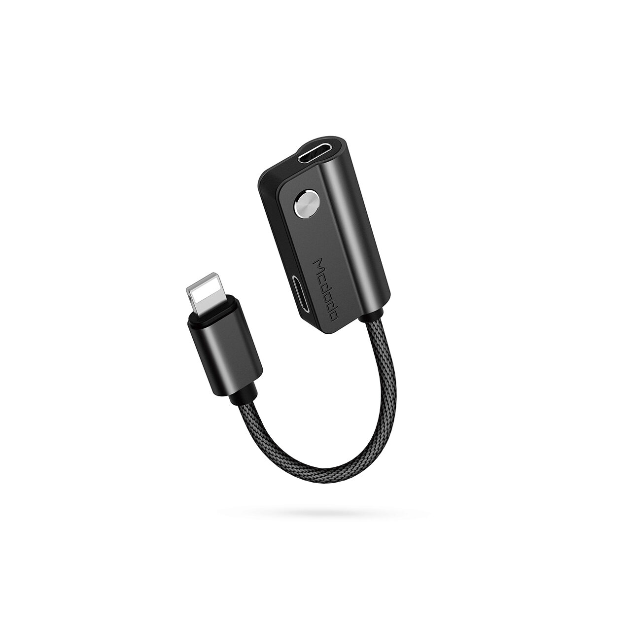 Adaptor Lightning la Dual Port Lightning Mcdodo Audio Black ARCO B2B