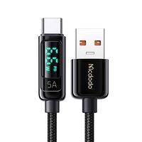 Cablu USB-A la Type-C Mcdodo Digital Pro Black (1.2m, 5A, 66W)