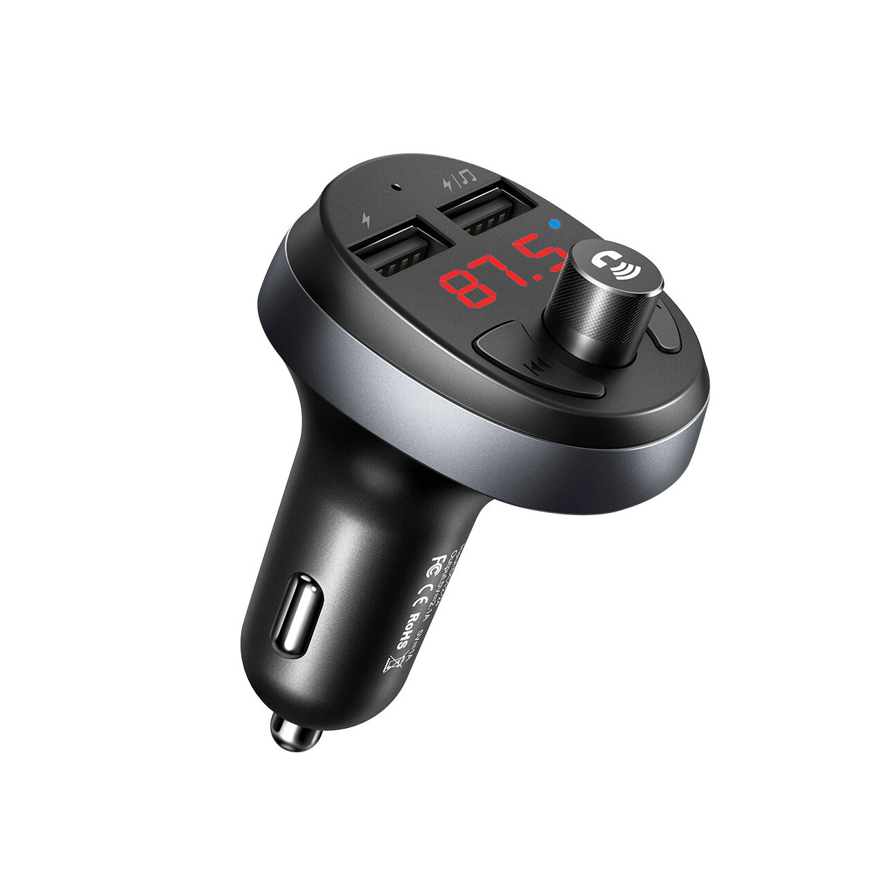 Mcdodo Modulator Bluetooth Dual USB FM Black