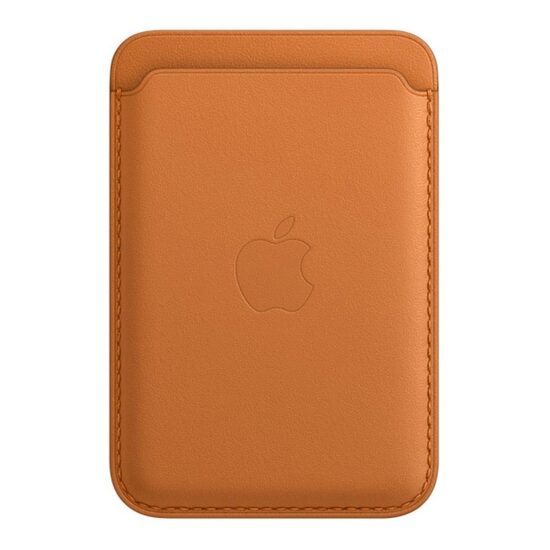 Pocket Card Original Apple Leather Wallet, MagSafe, Golden Brown