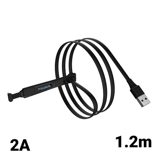 Cablu Lightning Mcdodo Thor Series Gaming Black (2A, 1.2m)