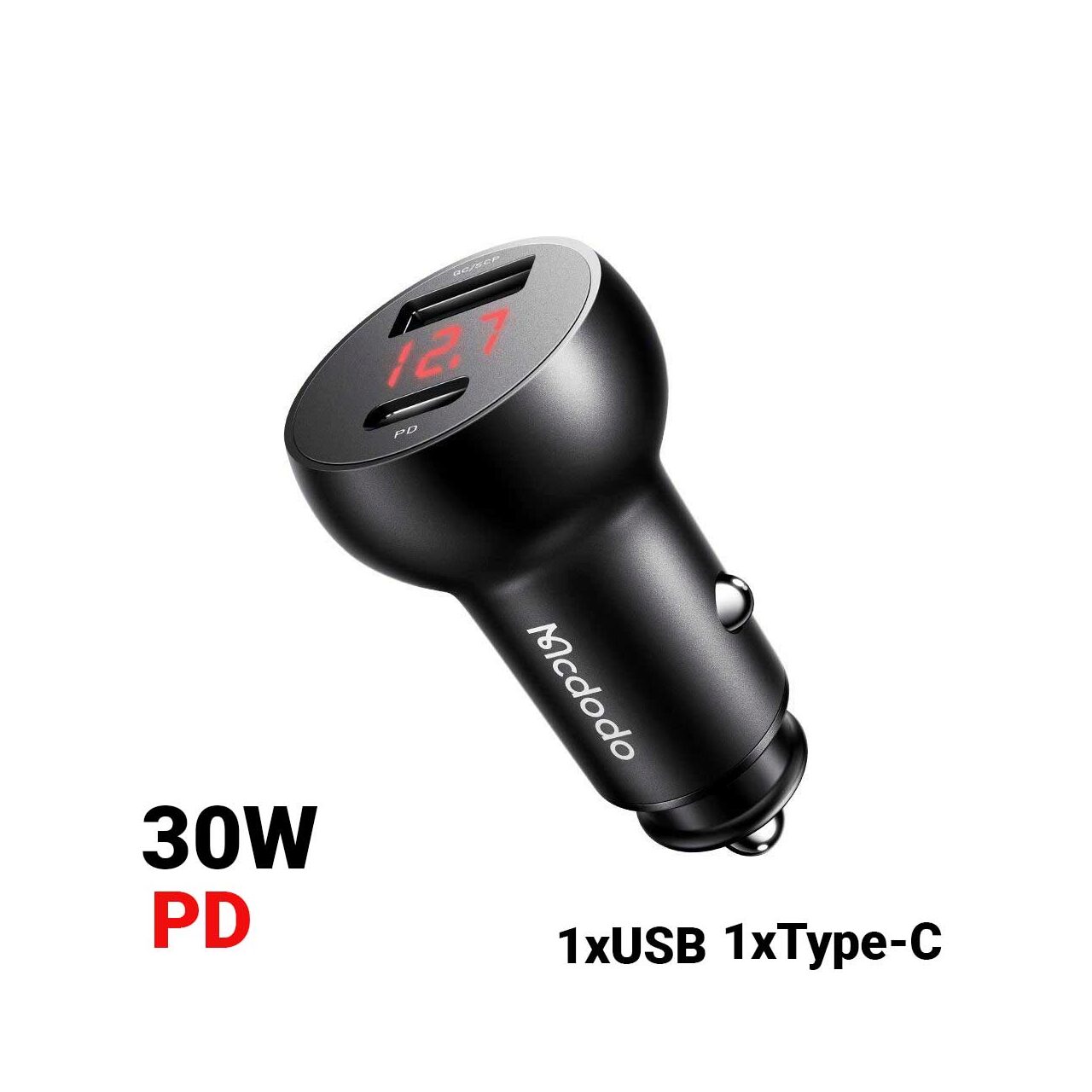 Incarcator Auto Dual Port 30W Mcdodo Mushrooms Series Black