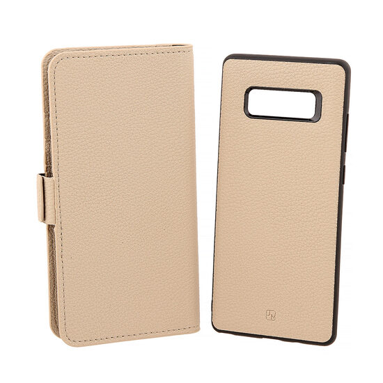 Husa Samsung Galaxy Note 8 Just Must Book Car Wallet Beige (carcasa interior detasabila)