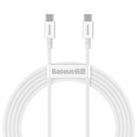Cablu Type-C la Type-C PD 100W Baseus Superior Series White, 2m