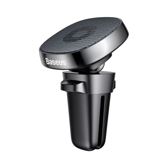 Suport Baseus Auto Privity Magnetic Black (piele naturala, rotatie 360, prindere la sistemul de ven