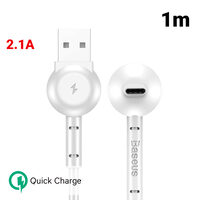 Cablu Type-C Baseus Maruko Video White (1m, 2.1A, cu functie de suport)