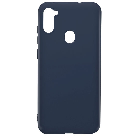 Husa Samsung Galaxy A11 Lemontti Silicon Silky Albastru Inchis
