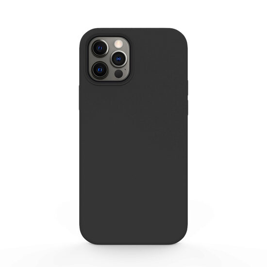 Husa iPhone 12 Pro Max Lemontti Liquid Silicon Black