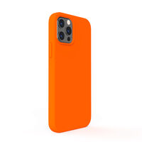 Husa iPhone 12 Pro Max Lemontti Liquid Silicon Orange